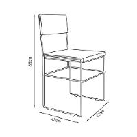 Cadeira De Jantar Estofada Veludo Marrom Base Cobre Vitoria - Cor: Marrom - 2