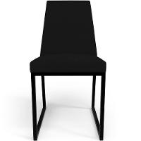 Kit 04 Cadeiras Sala De Jantar Preto L02 Suede Preto - 3