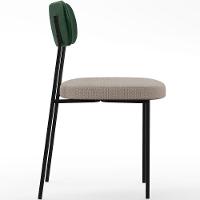 Kit 08 Cadeiras Sala De Jantar L02 Verde Musgo Bege - 3