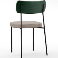 Kit 08 Cadeiras Sala De Jantar L02 Verde Musgo Bege