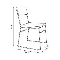 Kit 2 Cadeiras De Jantar Estofada Málaga Base Cobre Veludo Marrom - Cor: Marrom - 2
