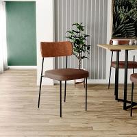 Cadeira Para Cozinha Sala De Jantar Melina L02 Camel Marrom - 7