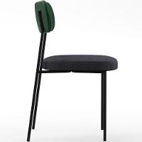 Kit 06 Cadeiras Sala De Jantar L02 Verde Musgo Chumbo - 3