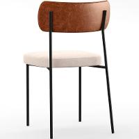 Kit 08 Cadeiras Sala De Jantar L02 Camel Suede Bege