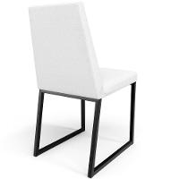 Kit 04 Cadeiras Sala De Jantar Preto L02 Corano Branco - 2