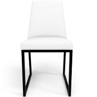 Kit 04 Cadeiras Sala De Jantar Preto L02 Corano Branco - 3