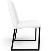 Kit 04 Cadeiras Sala De Jantar Preto L02 Corano Branco