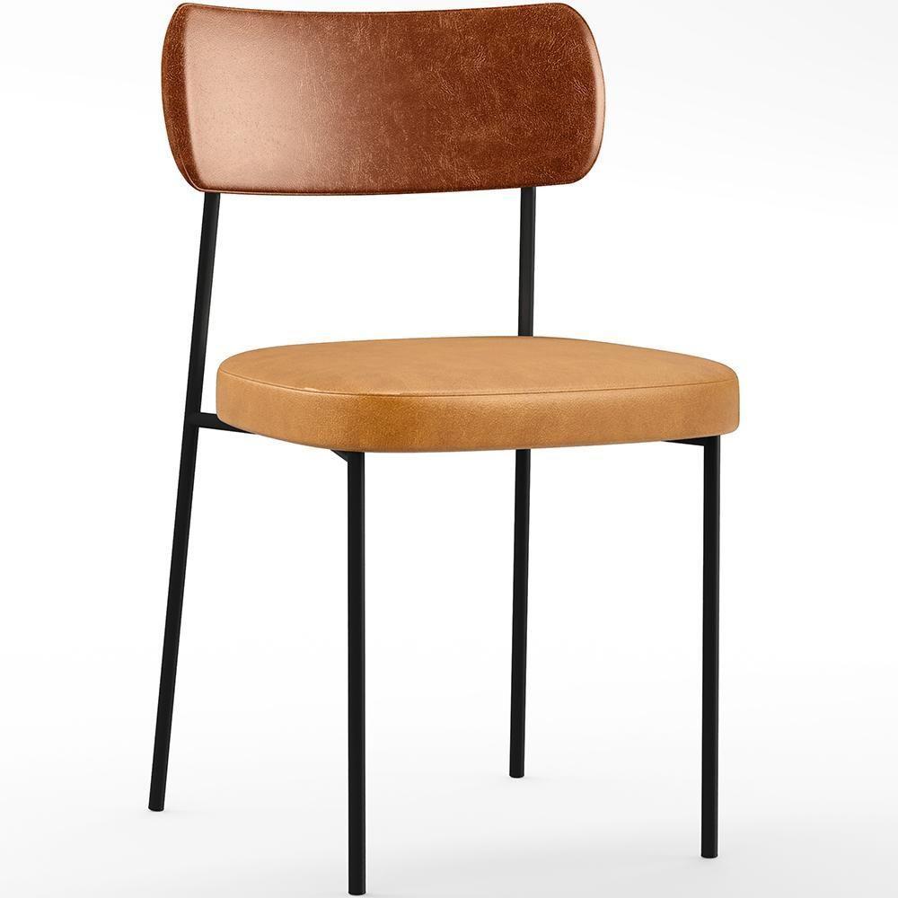 Cadeira Para Cozinha Sala De Jantar Melina L02 Camel Whisky - 1