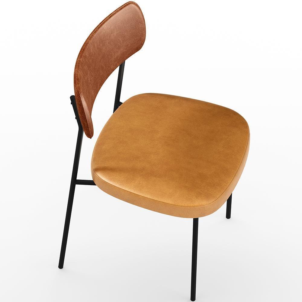 Cadeira Para Cozinha Sala De Jantar Melina L02 Camel Whisky - 4