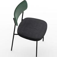 Kit 08 Cadeiras Para Sala De Jantar L02 Verde Musgo Chumbo - 2