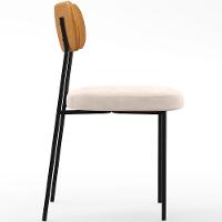 Kit 06 Cadeiras Sala De Jantar L02 Whisky Suede Bege