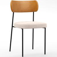 Kit 06 Cadeiras Sala De Jantar L02 Whisky Suede Bege - 8