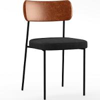 Kit 06 Cadeiras Para Sala De Jantar Melina L02 Camel Chumbo - 8