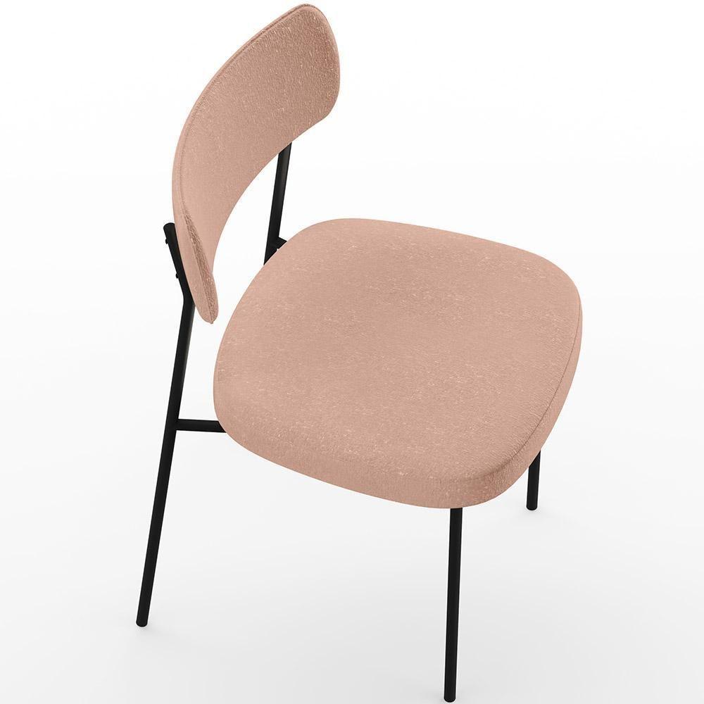 Kit 02 Cadeiras Para Sala De Jantar L02 Rosê - 4