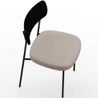 Kit 08 Cadeiras Para Sala De Jantar Melina L02 Preto Bege - 2