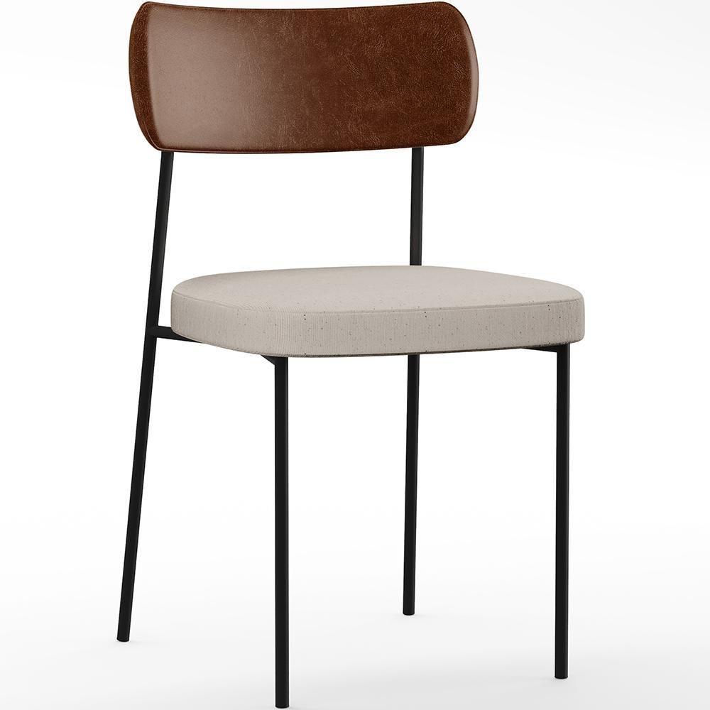 Kit 06 Cadeiras Para Sala De Jantar Melina L02 Marrom Cru - 8