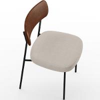 Kit 06 Cadeiras Para Sala De Jantar Melina L02 Marrom Cru - 2