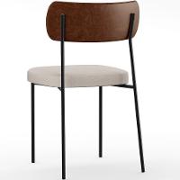 Kit 06 Cadeiras Para Sala De Jantar Melina L02 Marrom Cru - 3