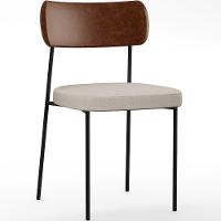 Kit 06 Cadeiras Para Sala De Jantar Melina L02 Marrom Cru - 8