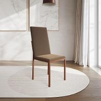 Kit 2 Cadeiras De Jantar Estofadas Mônaco Premium Cobre E Marrom - Cor: Preto - 4