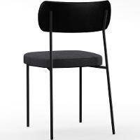 Kit 02 Cadeiras Sala De Jantar L02 Preto Chumbo