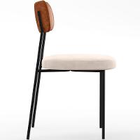 Kit 04 Cadeiras Sala De Jantar L02 Camel Suede Bege