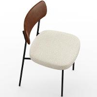 Kit 02 Cadeiras Sala De Jantar L02 Marrom Champagne - 5