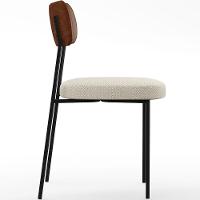 Kit 02 Cadeiras Sala De Jantar L02 Marrom Champagne - 7