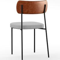 Cadeira Para Sala De Jantar Melina L02 Camel Cinza - 3