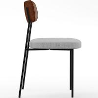 Cadeira Para Sala De Jantar Melina L02 Marrom Cinza - 6