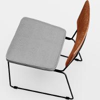 Kit 02 Cadeira Estofada Sala Jantar Camel Linho Cinza - 5