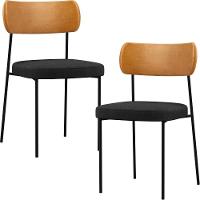 Kit 02 Cadeiras Sala De Jantar L02 Whsiky Chumbo - 1