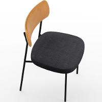 Kit 02 Cadeiras Sala De Jantar L02 Whsiky Chumbo - 2