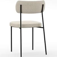 Cadeira Estofada Para Sala De Jantar Melina L02 Champagne - 2