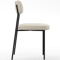 Cadeira Estofada Para Sala De Jantar Melina L02 Champagne - 3