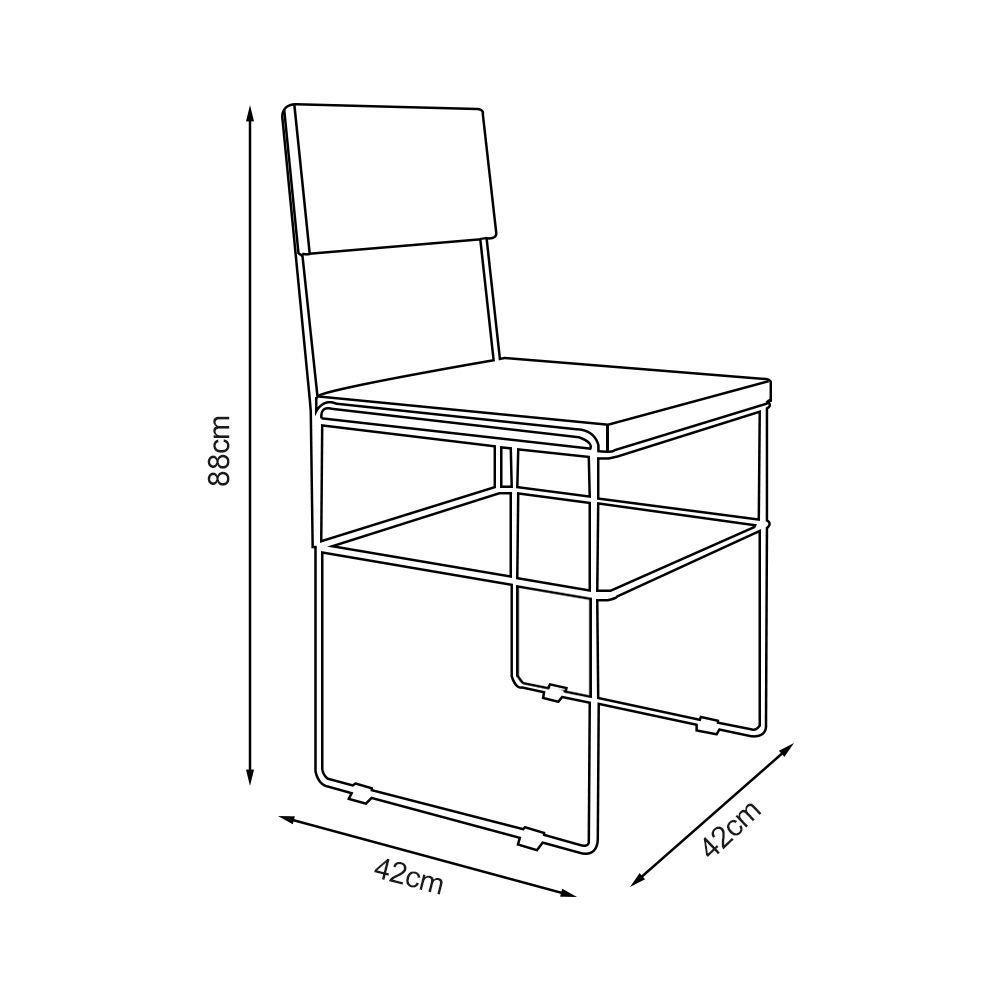 Kit 4 Cadeiras De Jantar Estofadas Veludo Marrom Base Cobre Vitoria - Cor: Marrom - 2