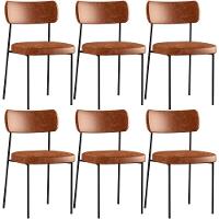 Kit 06 Cadeiras Para Sala De Jantar L02 Camel - 1