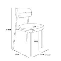 Kit 06 Cadeiras Para Sala De Jantar L02 Camel - 5
