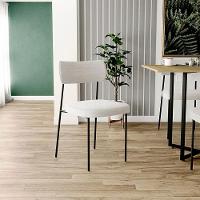 Kit 06 Cadeiras Para Sala De Jantar L02 Bouclê Creme - 7