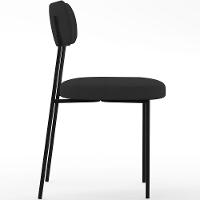 Kit 06 Cadeiras Para Sala De Jantar L02 Suede Preto