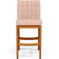 Kit 05 Banquetas Baixa Cozinha Bancada Sala Jantar L02 Rosê