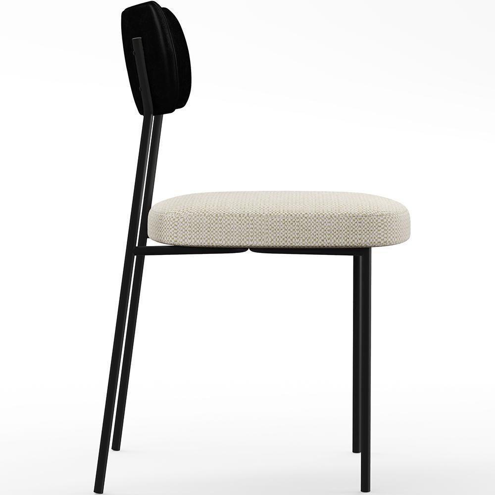 Kit 06 Cadeiras Para Sala De Jantar L02 Preto Champagne - 4