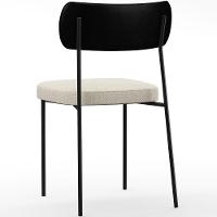 Kit 06 Cadeiras Para Sala De Jantar L02 Preto Champagne - 3