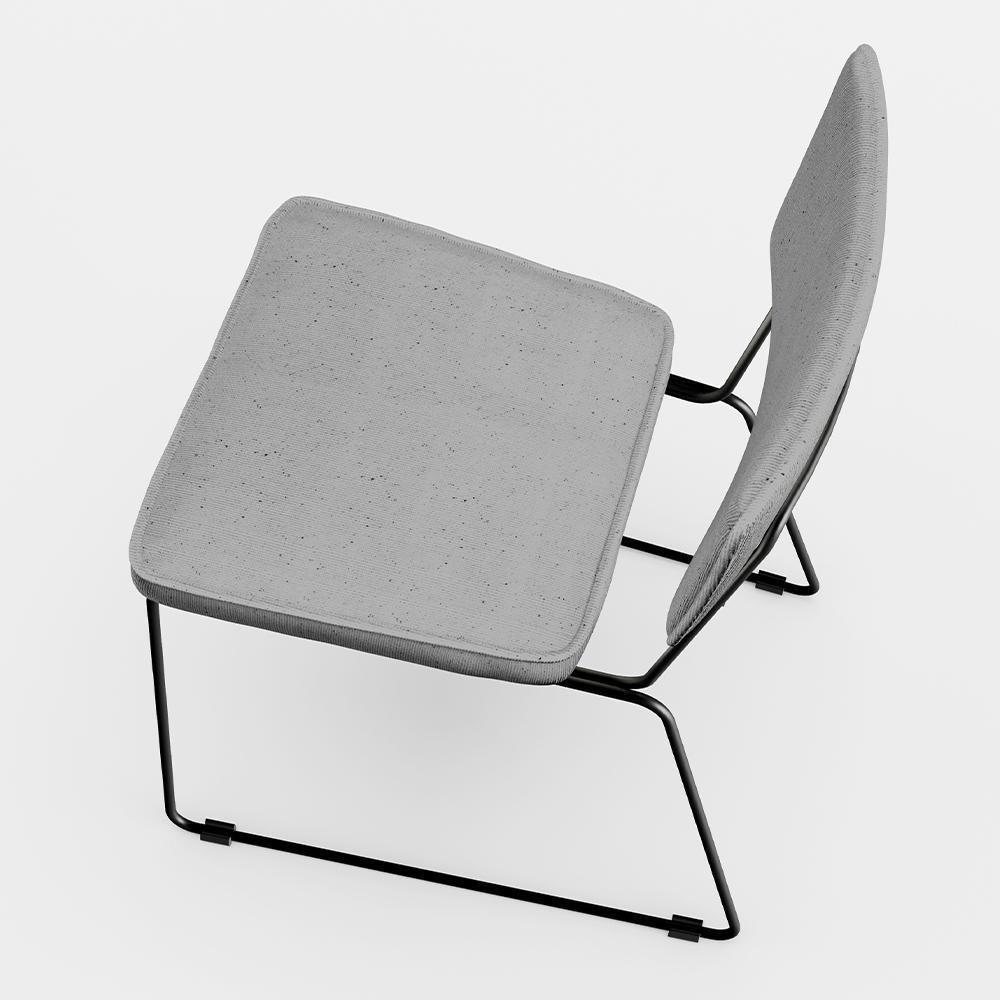 Kit 8 Cadeiras Estofada Para Sala De Jantar Base Aço Cinza - 2