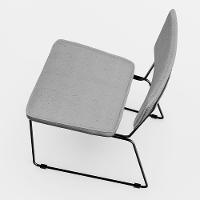 Kit 8 Cadeiras Estofada Para Sala De Jantar Base Aço Cinza - 2