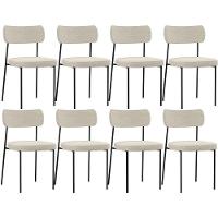 Kit 08 Cadeiras Sala De Jantar L02 Champagne - 1