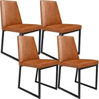 Kit 04 Cadeiras Sala De Jantar L02 Camel - 1