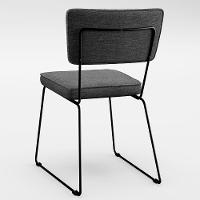 Kit 04 Cadeiras Base Em Aço Allana L02 Cinza Escuro - 3