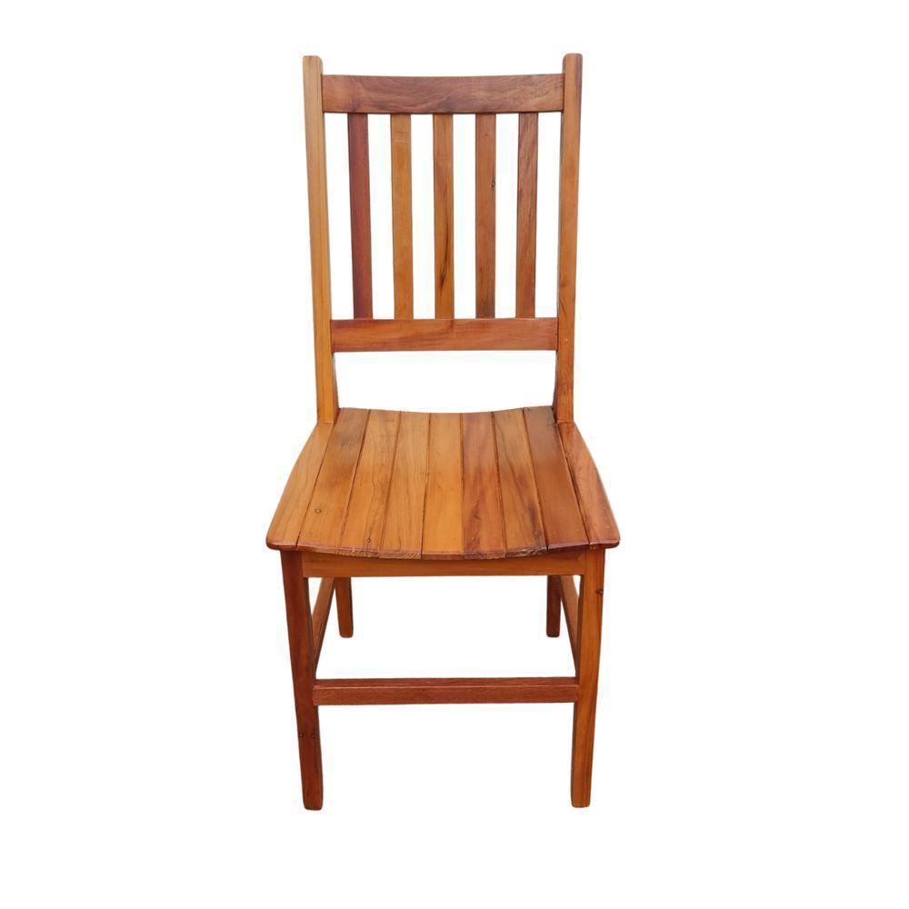 Cadeira Ana Hickmann Para Mesa De Jantar Em Madeira De Demolição Sudeste Rústico - 1