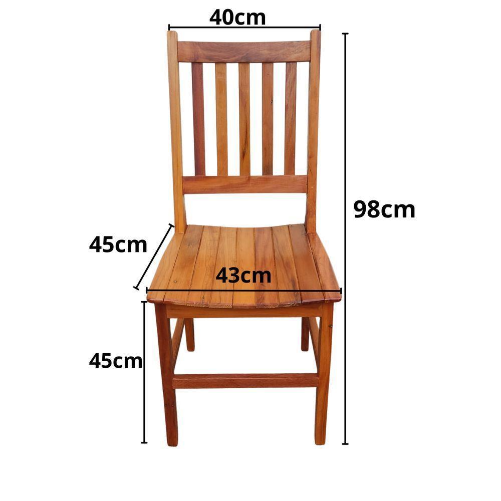 Cadeira Ana Hickmann Para Mesa De Jantar Em Madeira De Demolição Sudeste Rústico - 2